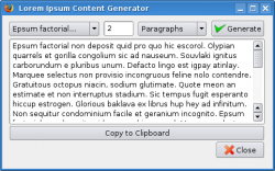 LoremIpsum Content Generator - экзотический бредогенератор на латыни в виде плагина к FireFox'у.